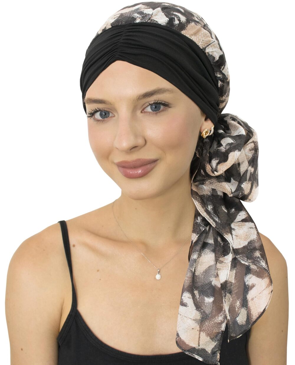 9298 Head Scarf Skull Cap Chemo Patients Headwear Cancer Hair Loss Scarf